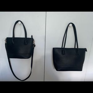 Black tote and crossbody bundle!